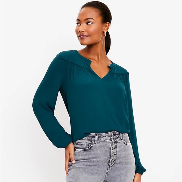 Loft green top new arrivals